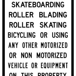 12x18 Notice Sign (No Fun) EGP